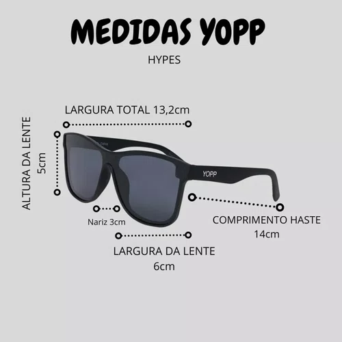 Óculos de Sol Yopp Hype Polarizado Uv400 Tudo Nosso