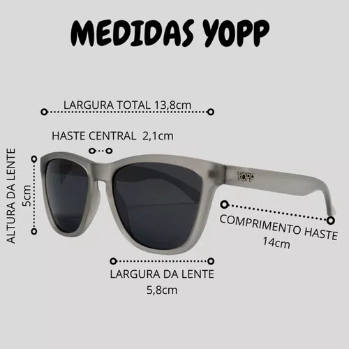 Óculos de Sol Yopp Polarizado Uv400 Alongamento Verdejante