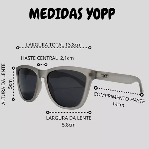 Óculos de Sol Yopp Polarizado Uv400 Leytoso de Cabra
