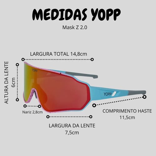 Óculos de Sol Yopp UV400 MASK Z 2.4