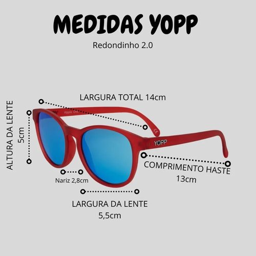 Óculos Yopp Polarizado UV400 Total Black