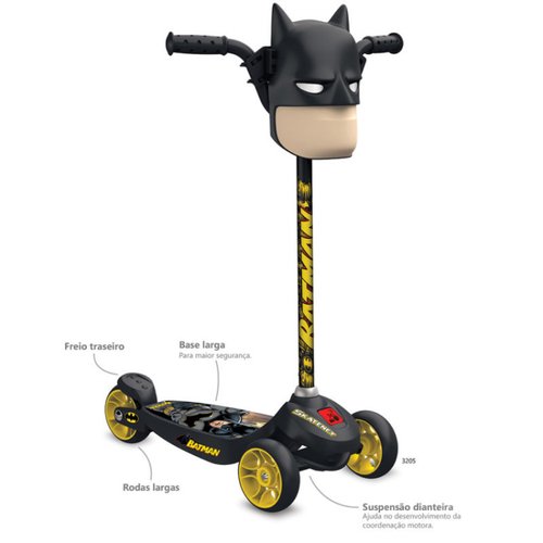 Patinete Skatenet Kid Batman Bandeirante