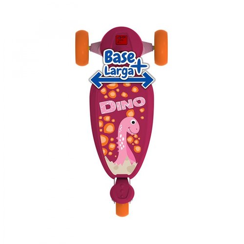Patinete Skatenet Kid Dino Rosa Bandeirante