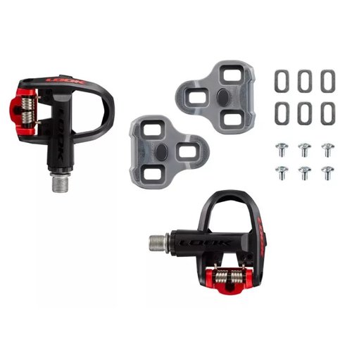 Pedal Bicicleta Look Keo Classic 3 Preto e Vermelho