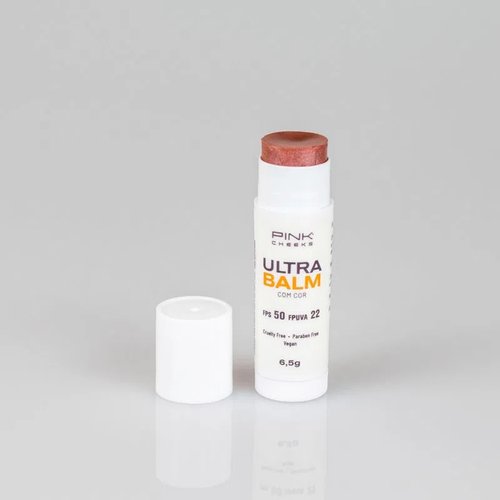 Protetor Labial Ultra Balm FPS50 FPUVA22 Be Rose 6.5g Pink Cheeks