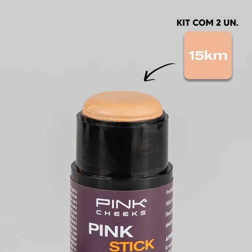 Protetor Solar Facial Pink Stick 15km 2 Unidades Pink Cheeks