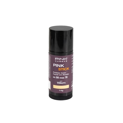 Protetor Solar Facial Pink Stick 15km Bege Médio 14g Pink Cheeks