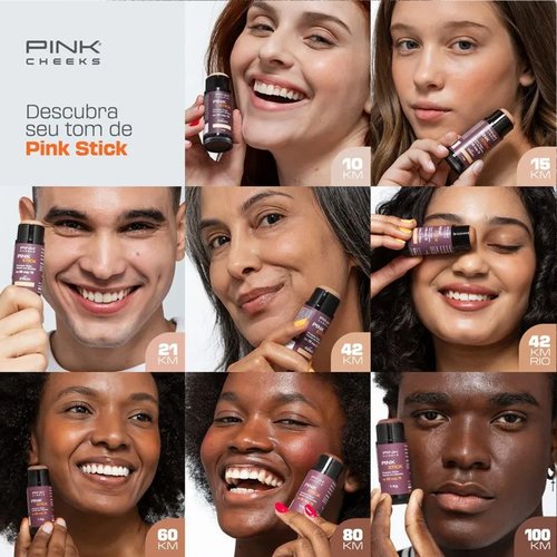Protetor Solar Facial Pink Stick 42km 2 Unidades Pink Cheeks