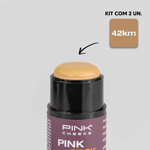 Protetor Solar Facial Pink Stick 42km 2 Unidades Pink Cheeks