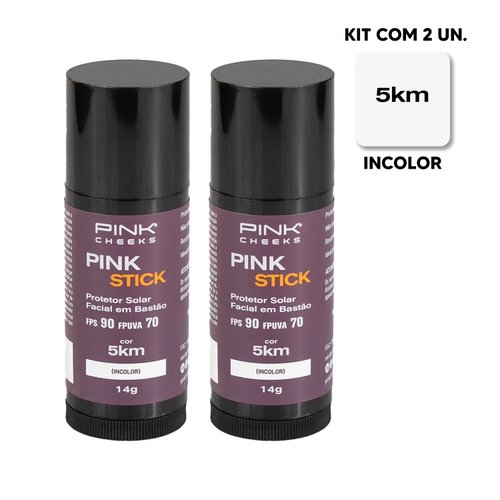 Protetor Solar Facial Pink Stick 5km 2 Unidades Pink Cheeks