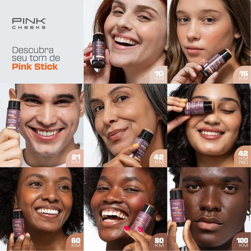 Protetor Solar Facial Pink Stick 5km 2 Unidades Pink Cheeks