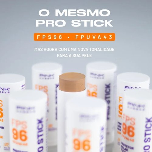 Protetor Solar Facial Pro Stick PRO15 FPS 96 14g Pink Cheeks