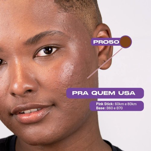 Protetor Solar Facial Pro Stick PRO50 FPS 96 14g Pink Cheeks