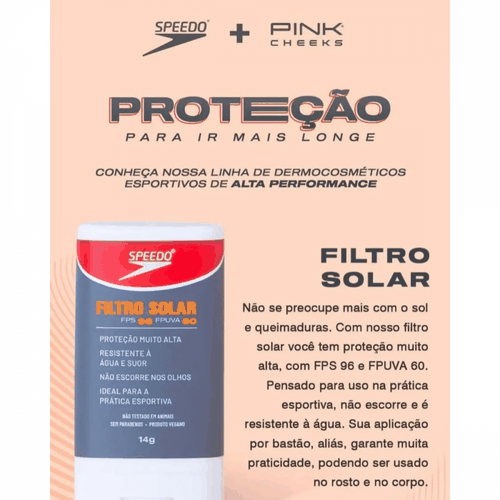 Protetor Solar FPS96 FPUVA60 Speedo 14g