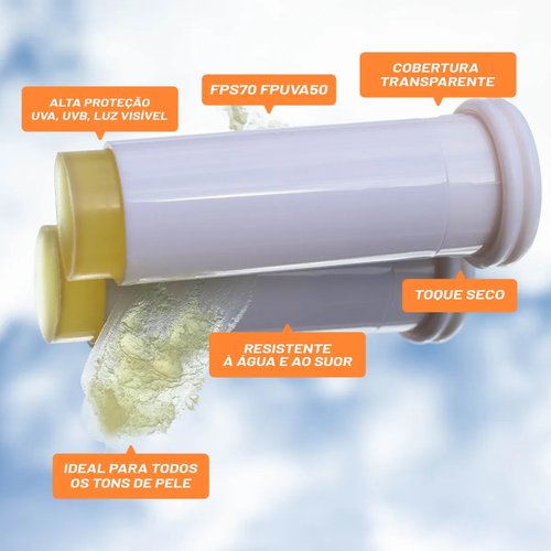 Protetor Solar Pink Cheeks Clear Stick Protection 12g