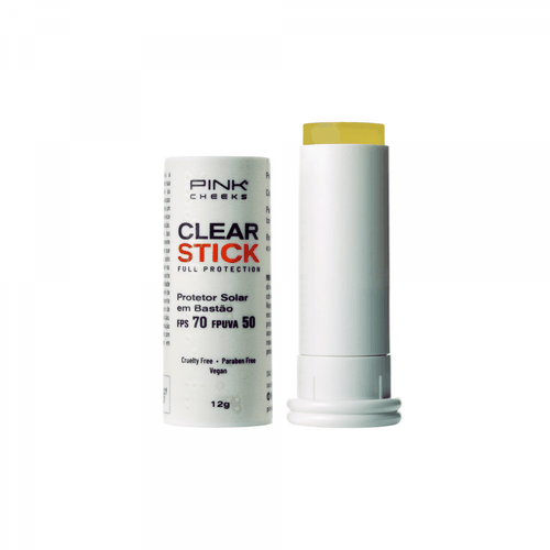 Protetor Solar Pink Cheeks Clear Stick Protection 12g