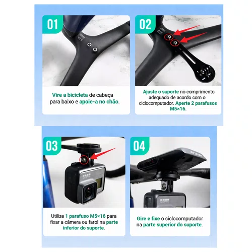 Suporte de GPS para Guidão Integrado Navihood C3