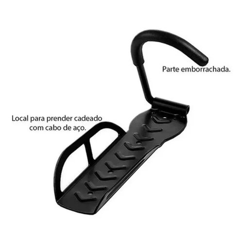 Suporte de Parede para Bicicleta com Gancho Absolute