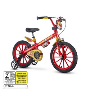 Bicicleta Infantil Nathor Homem de Ferro Aro 16