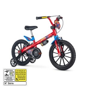 Bicicleta Infantil Nathor Spider Man Aro 16
