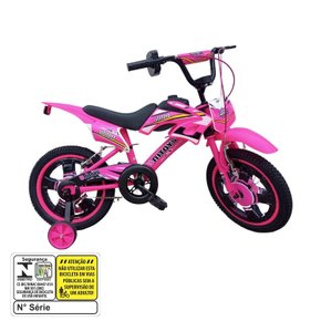 Bicicleta Infantil Unitoys Moto Cross Aro 16