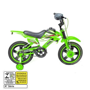 Bicicleta Infantil Unitoys Moto Cross Aro 16
