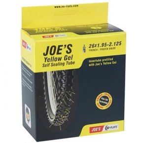 Câmara de Ar Joe´s Yellow Gel MTB aro 26 valvula presta