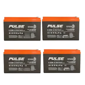 Kit 4 Baterias Pulse Gel VRLA 12V 15Ah 6-DZM-15
