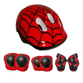 Kit de Proteção Infantil Aranha para Bicicleta Skate Patins Youyi
