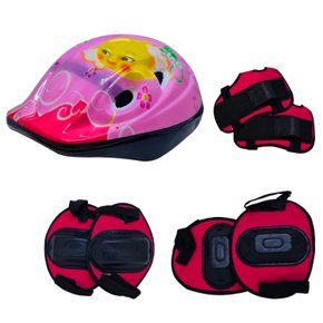 Kit de Proteção Infantil Feminino para Bicicleta Youyi