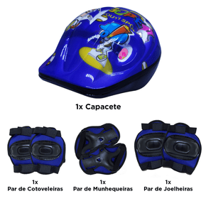 Kit de Proteção Infantil Masculino para Bicicleta Youyi