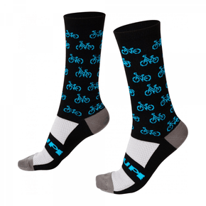 Meia Ciclismo HUPI Bike Blue