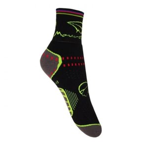 Meia Ciclismo Mauro Ribeiro Cano Alto Preta Neon