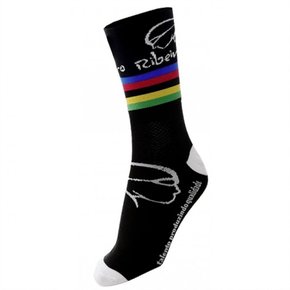 Meia Ciclismo Mauro Ribeiro Cano Alto Preto