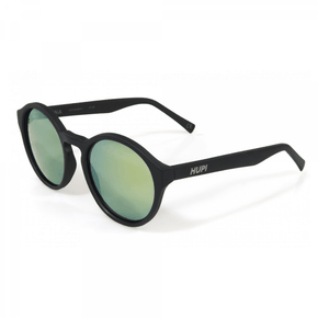 Óculos de Sol Hupi Kona Preto Fosco Lente Verde Espelhado