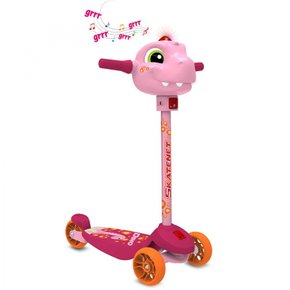 Patinete Skatenet Kid Dino Rosa Bandeirante Patinete Skatenet Kid Dino Rosa Bandeirante