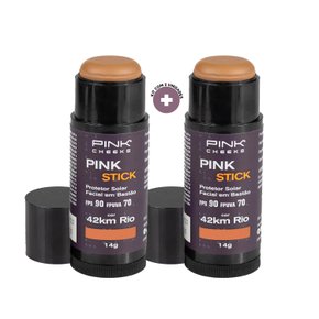 Protetor Solar Facial Pink Stick 42km Rio 2 Unidades Pink Cheeks Protetor Solar Facial Pink Stick 42km Rio 2 Unidades Pink Cheeks
