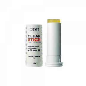 Protetor Solar Pink Cheeks Clear Stick Protection 12g Protetor Solar Pink Cheeks Clear Stick Protection 12g