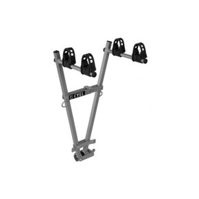 Transportador para Engate Dobrável Com suporte de placa – mod V para 2 Bikes