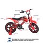 Bicicleta Infantil Unitoys Moto Cross Aro 16