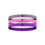 Faixa de Cabelo HUPI Kit 03 Cinza Pink Roxo