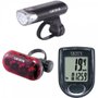 Kit Cateye Farol, Vista Light e Ciclocomputador