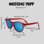 Óculos Yopp Polarizado Redondinho La Vie en Rose 2.0