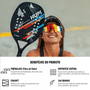 Raquete Beach Tennis Carbono e Fibra de Vidro Hupi Togo